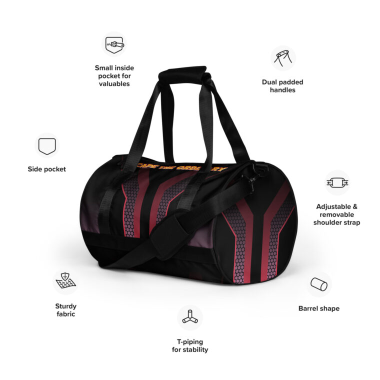 All-Over Print Gym Bag - Image 3