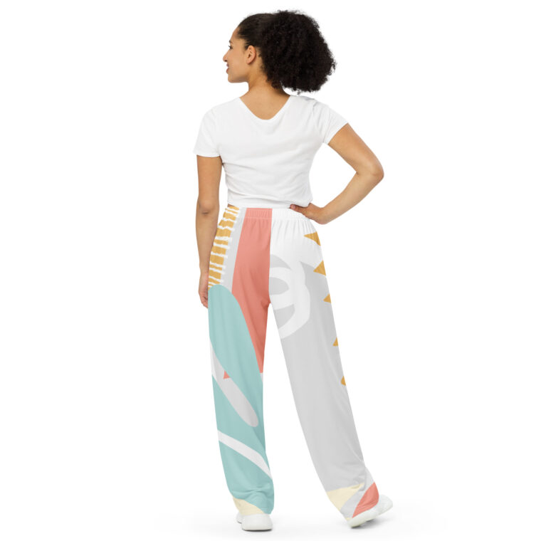 All-Over Print Unisex Wide-Leg Pants - Image 2
